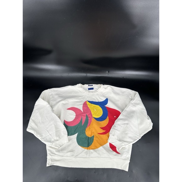 MOTHER Tops - MOTHER The Drop Square Sweatshirt Bright Graphic $168 M